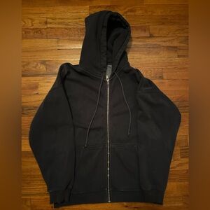 Brandy Melville Dark Blue Navy Zip-Up Hoodie